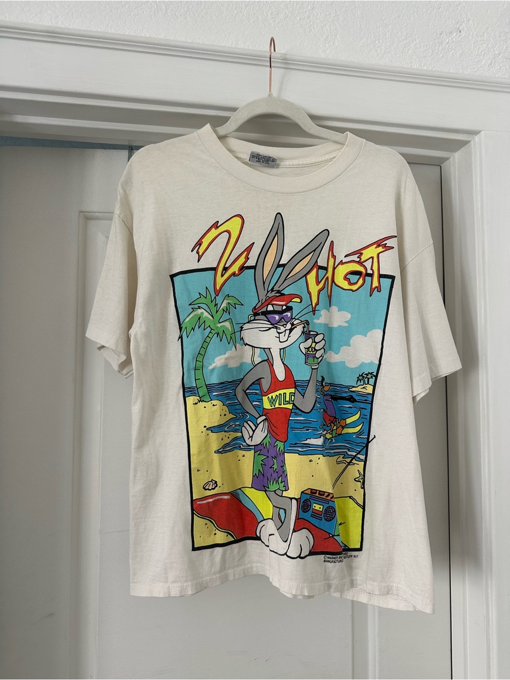 Warner Bros. Multicolor Cartoon Graphic Tee with Yellow & Red Accents